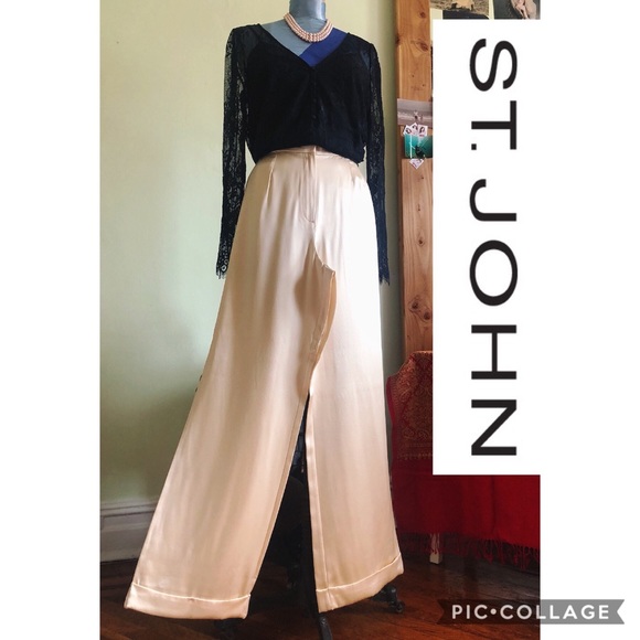 St. John Crêpe Vintage Pant Suit - Picture 2 of 8